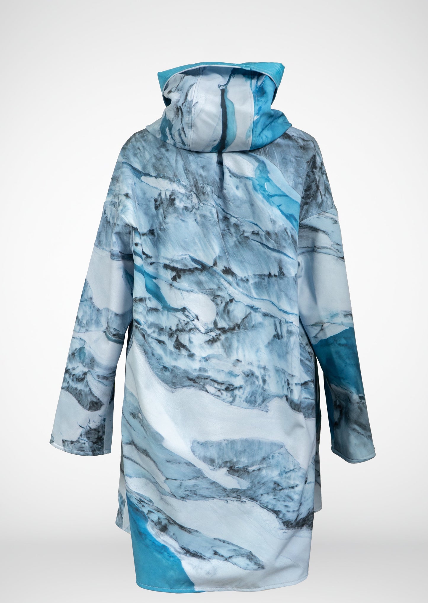 Alaskan Glacier Blue Oversized Waterproof Cape
