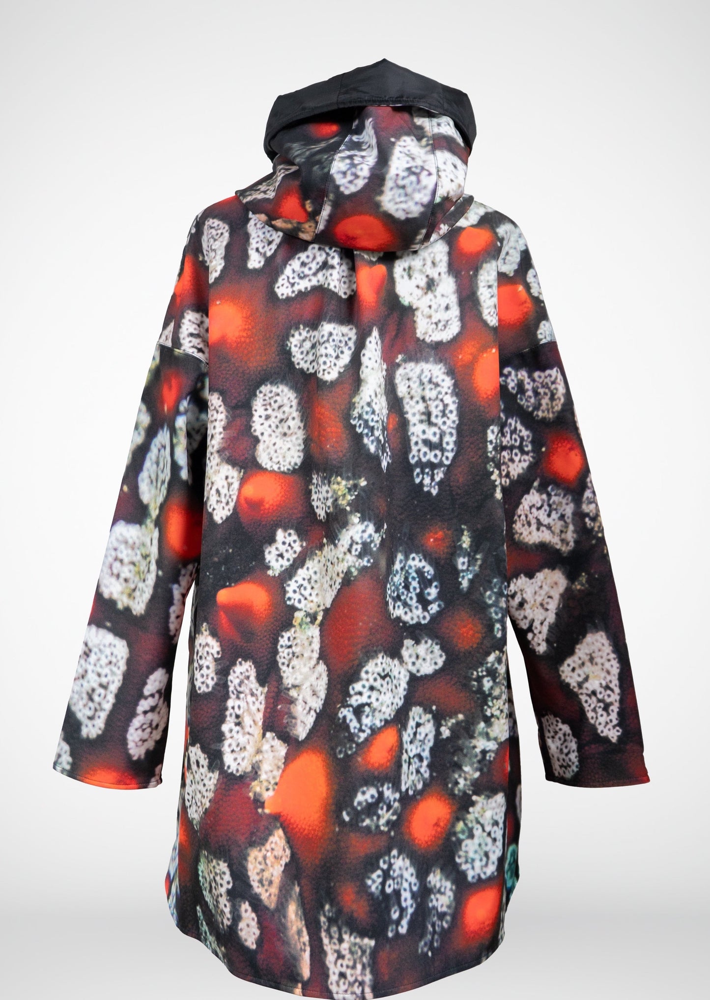 Celestial Red Coral Oversized Waterproof Cape