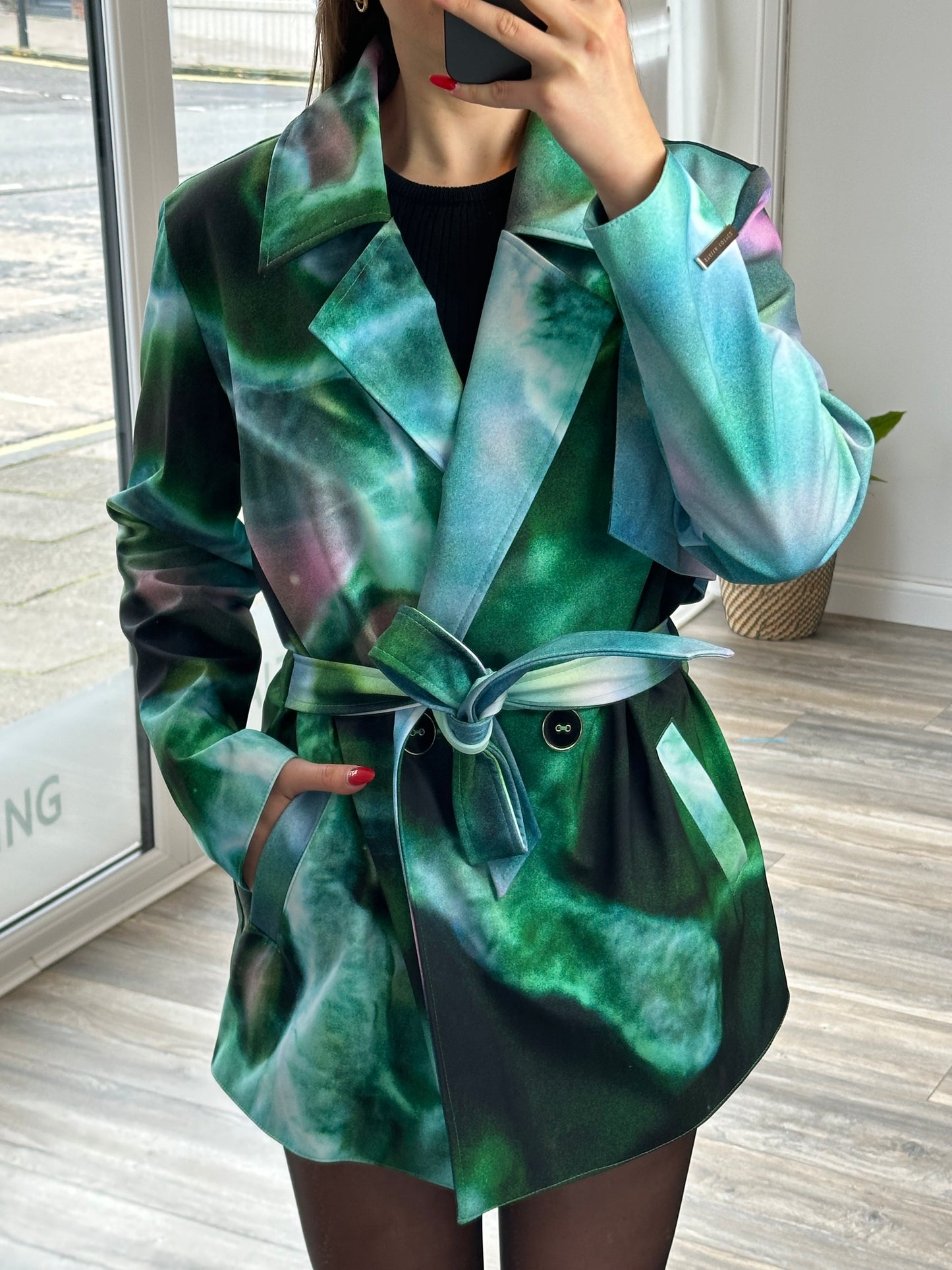 Waist Belt Waterproof Jacket