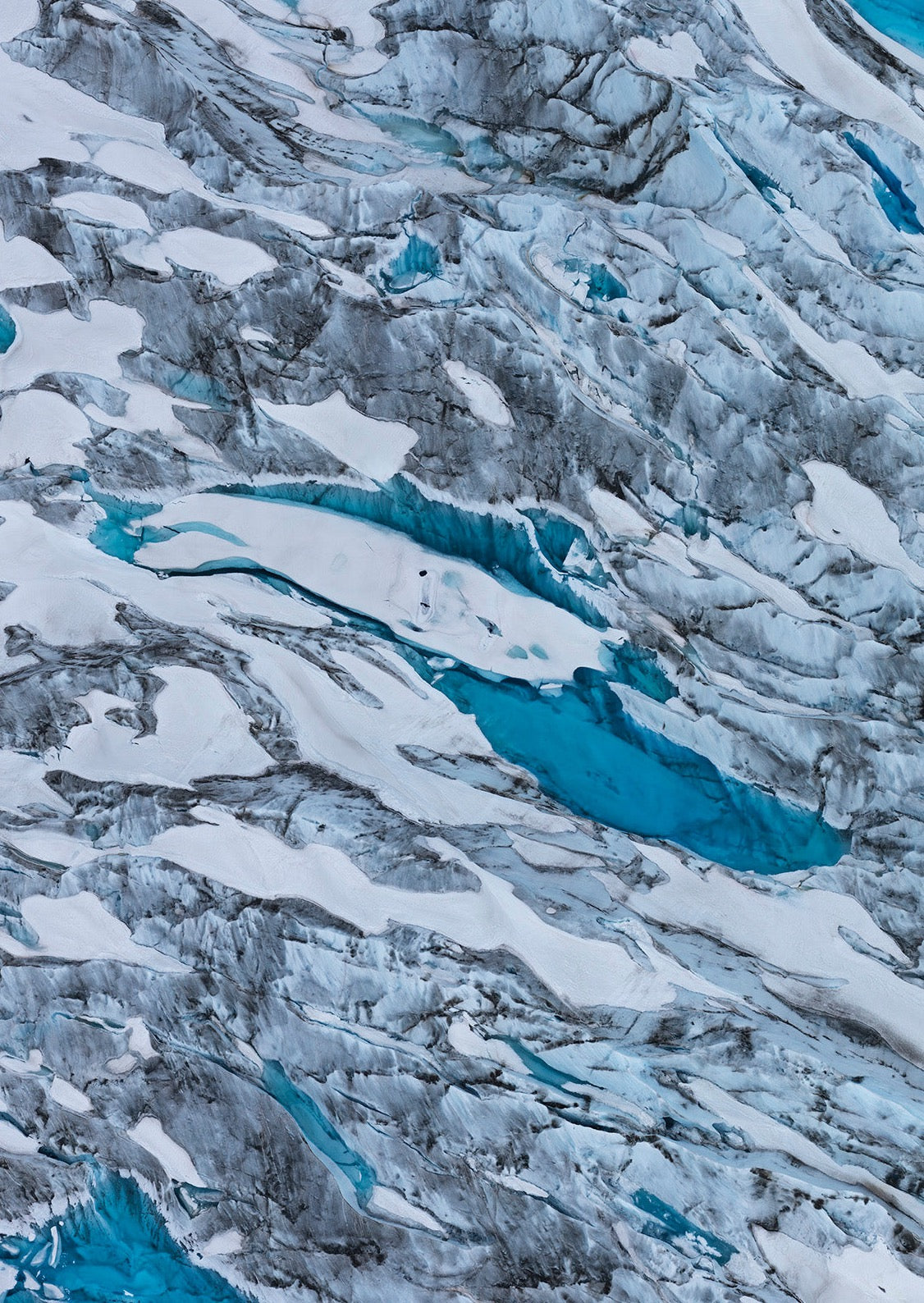 Alaskan Blue Glacier Waterproof Jacket with Waist Belt