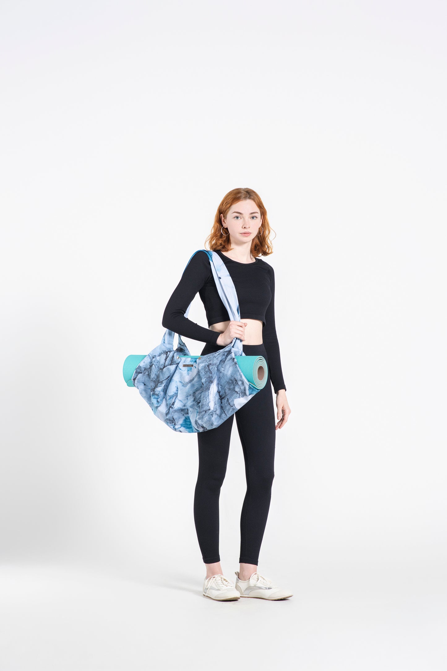 Glacier Blue Yoga Bag with Zipper