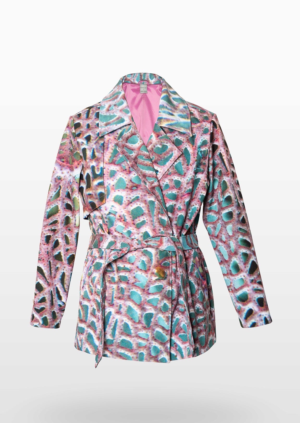 Purple Colombian Reef Waterproof Jacket with Waist Belt