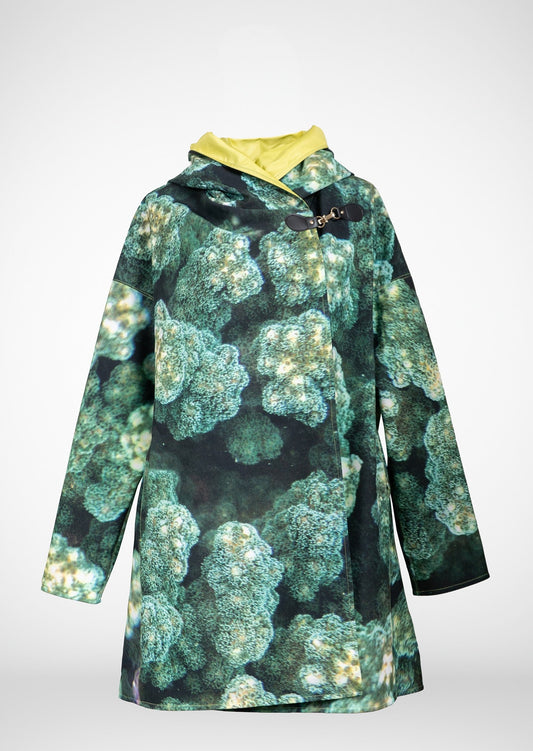 Emerald Green Reef Oversized Waterproof Cape