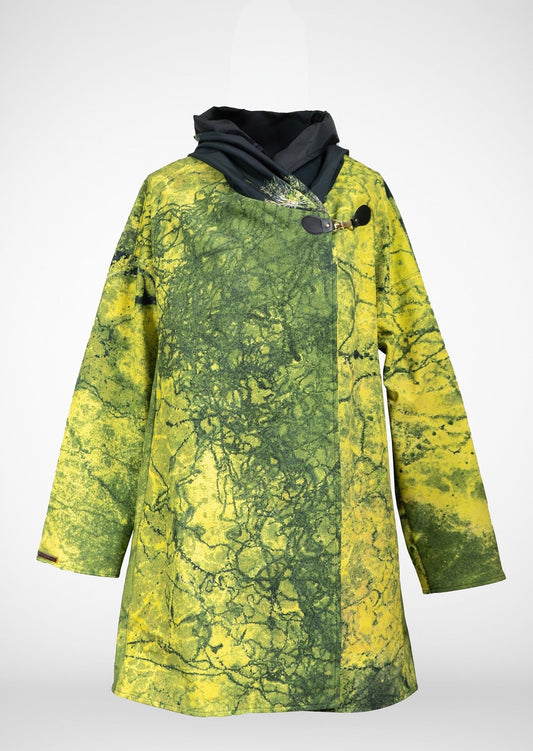 Yellow and Green Algae Oversized Waterproof Cape