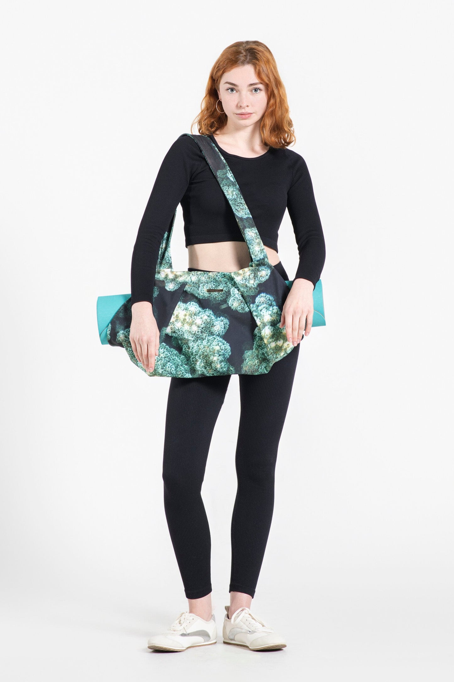 Emerald Green Reef Yoga Bag with Zipper