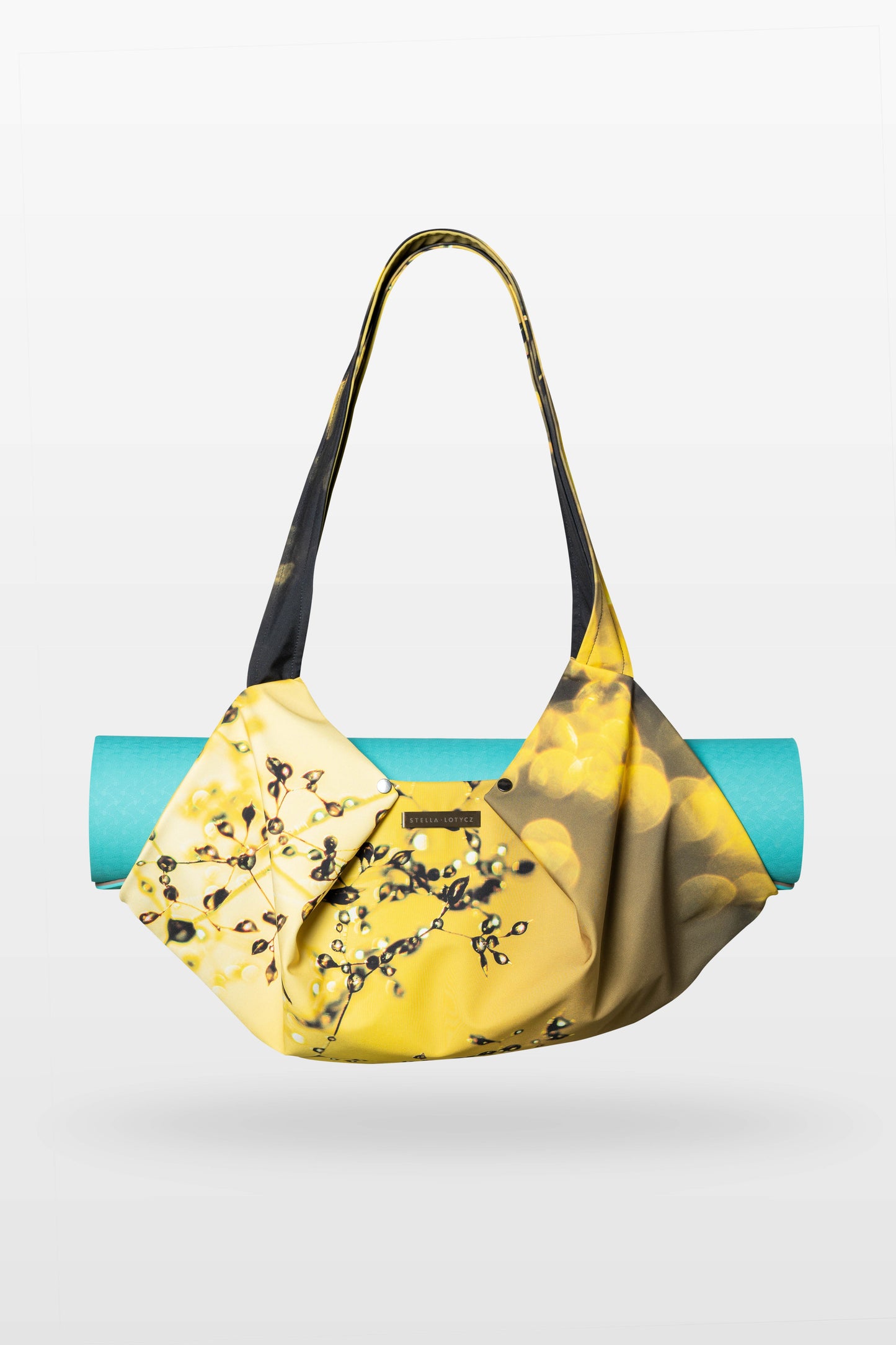 Golden Yellow Dusk Yoga Bag with Zipper