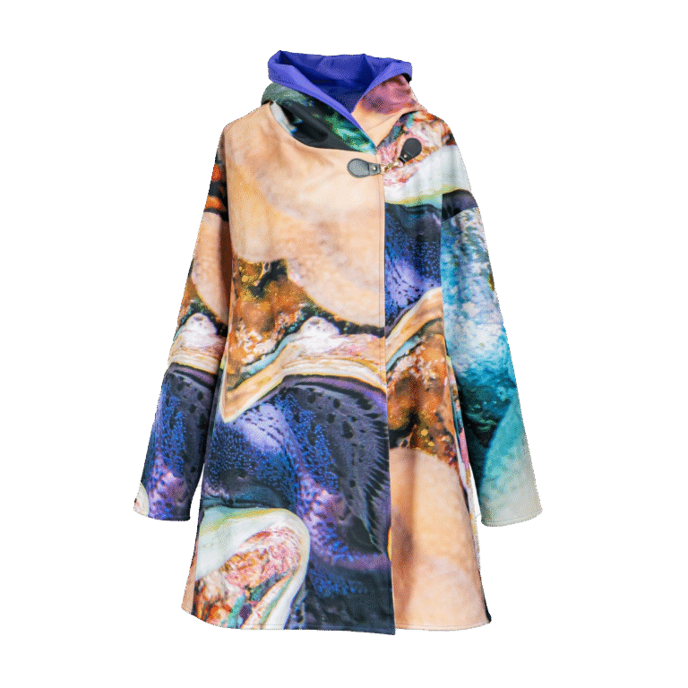 Waterproof  Elegant Cape.Violet Silver Glow