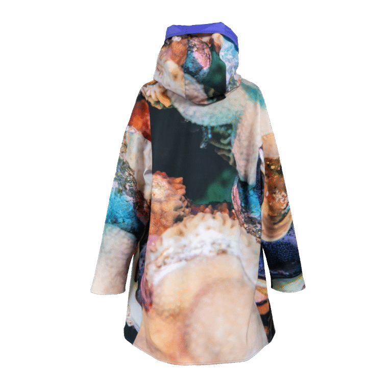 Waterproof  Elegant Cape.Violet Silver Glow