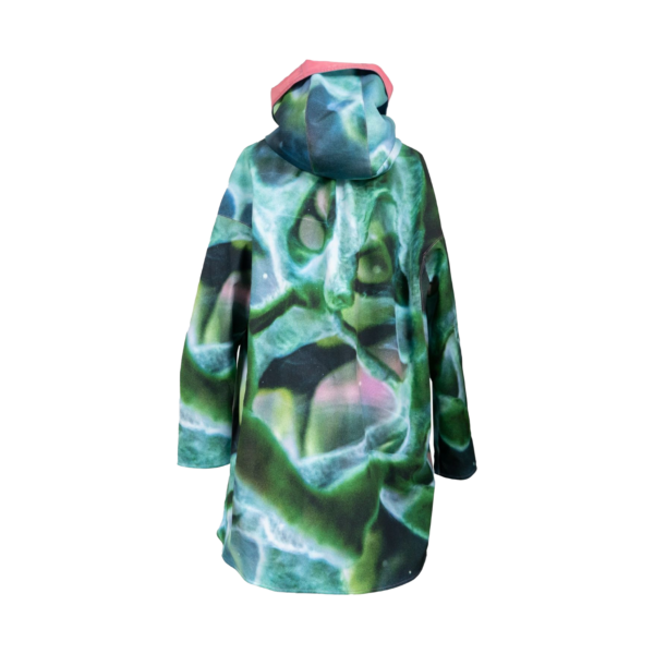 Elegant Waterproof Cape. Emerald Ocean