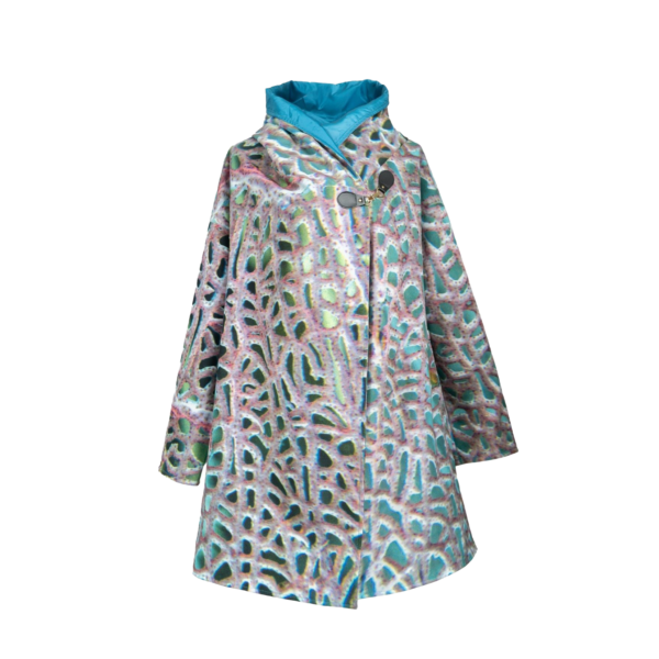 Colombian Purple Coral Oversized Waterproof Cape