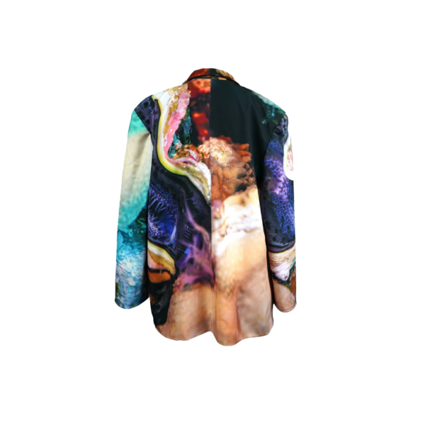 Elegant Waterproof Blazer . Purple Depths