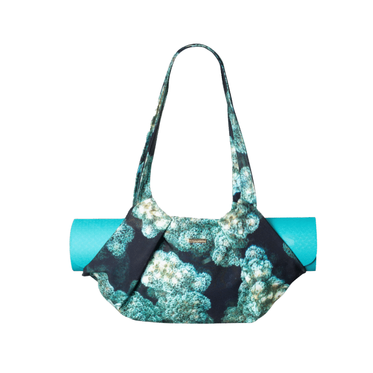 Green Reef Yoga Bag with Zipper. Ecuadorian  Collection