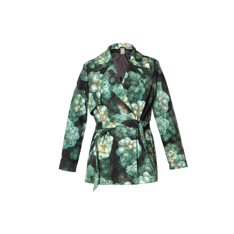 Emerald Green Reef Waist Belt Waterproof Jacket