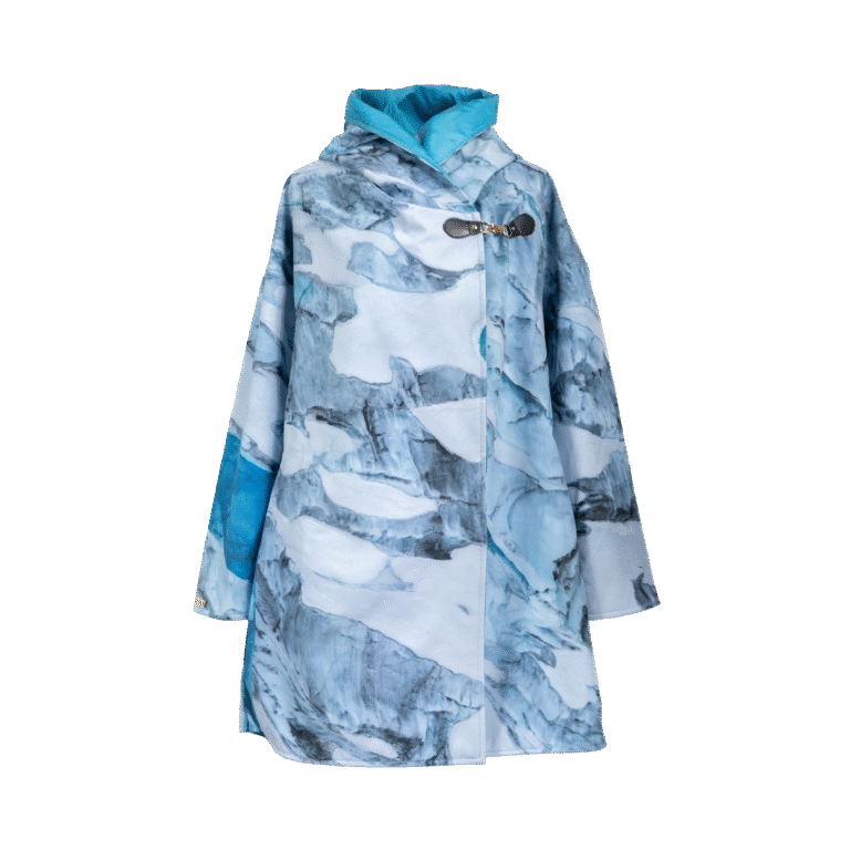 Alaskan Glacier Blue Oversized Waterproof Cape