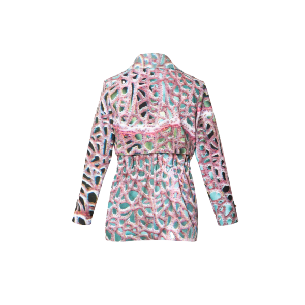 Purple Colombian Reef Waterproof Jacket with Waist Belt