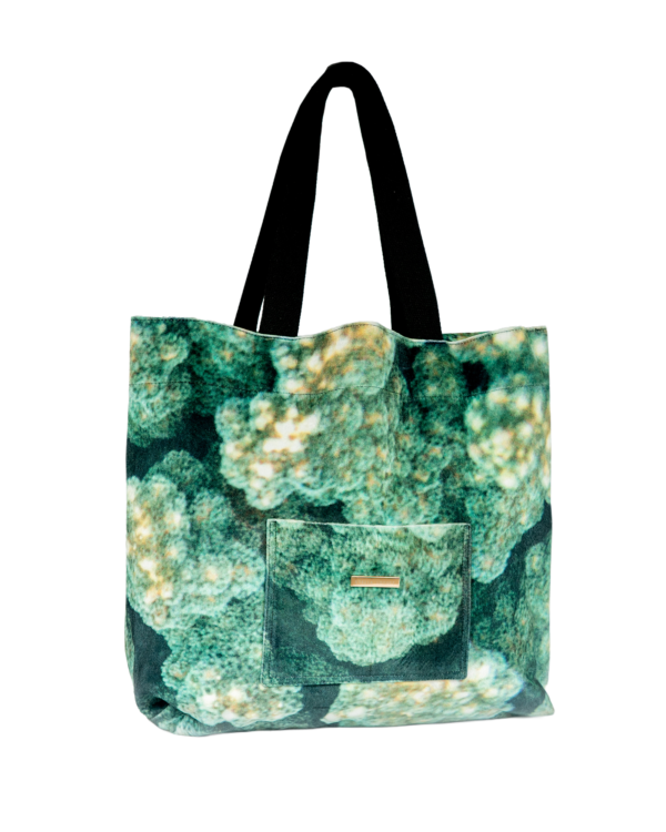 Everyday Tote Bag with Artistic Print . Coral from Ecuador