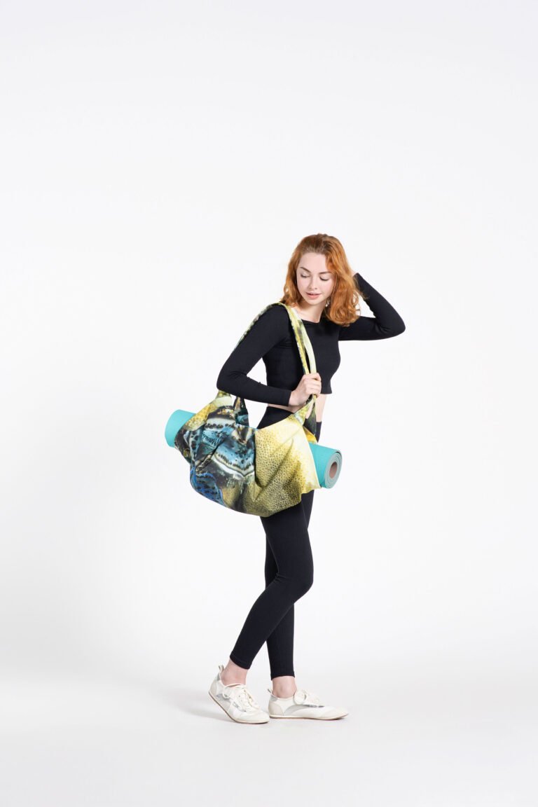 Yoga Bag . Aquatic Blue and Green