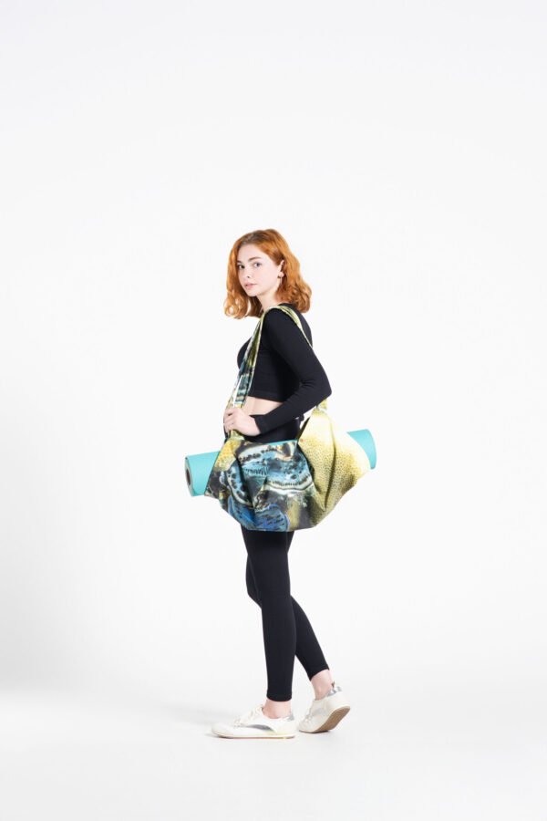 Yoga Bag . Aquatic Blue and Green