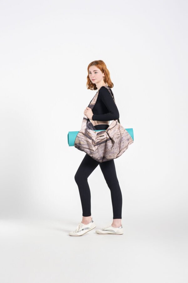 Yoga Bag with Zipper. Sepia Brown Collection