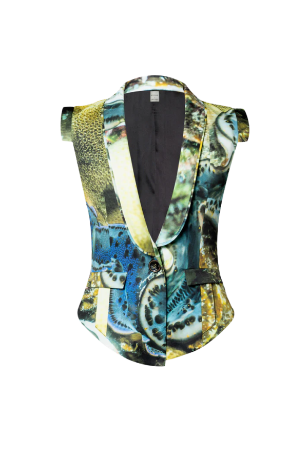 Women’s Vest . Emerald Morning of Nature