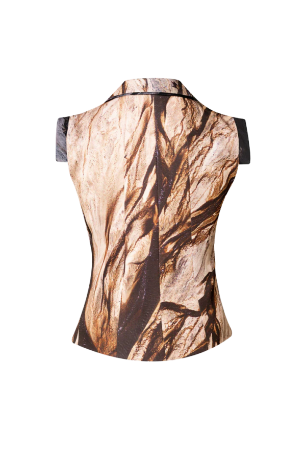Women’s Vest - Brown Dance of Nature