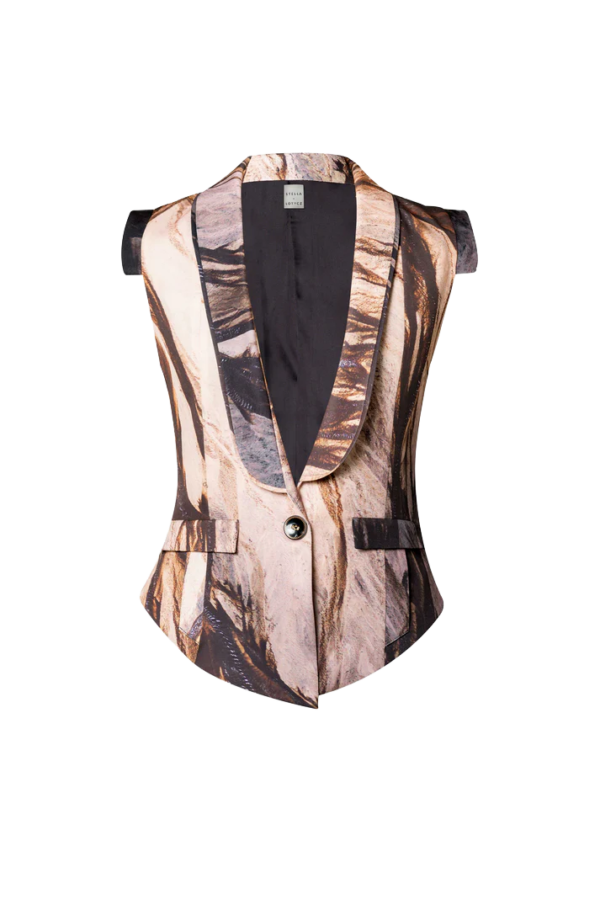 Women’s Vest - Brown Dance of Nature